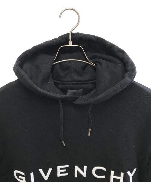 GIVENCHY（ジバンシィ）GIVENCHY (ジバンシィ) ブランドロゴ 4G スリムフーディー ブラック サイズ:Lの古着・服飾アイテム