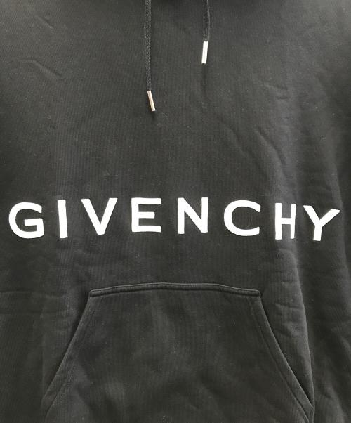 GIVENCHY（ジバンシィ）GIVENCHY (ジバンシィ) ブランドロゴ 4G スリムフーディー ブラック サイズ:Lの古着・服飾アイテム