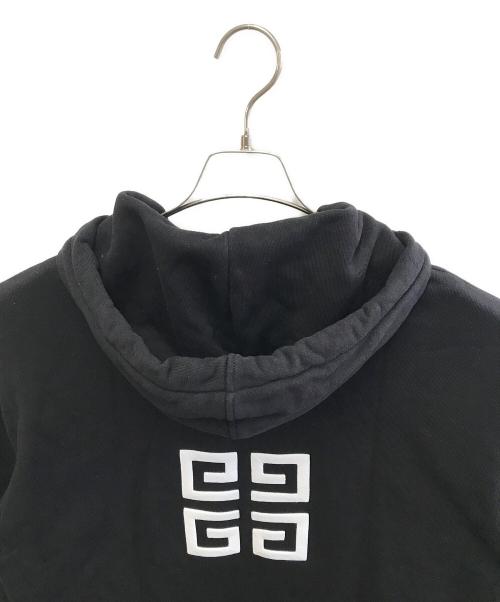 GIVENCHY（ジバンシィ）GIVENCHY (ジバンシィ) ブランドロゴ 4G スリムフーディー ブラック サイズ:Lの古着・服飾アイテム