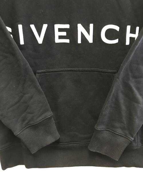 GIVENCHY（ジバンシィ）GIVENCHY (ジバンシィ) ブランドロゴ 4G スリムフーディー ブラック サイズ:Lの古着・服飾アイテム