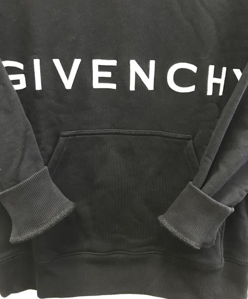 GIVENCHY（ジバンシィ）GIVENCHY (ジバンシィ) ブランドロゴ 4G スリムフーディー ブラック サイズ:Lの古着・服飾アイテム