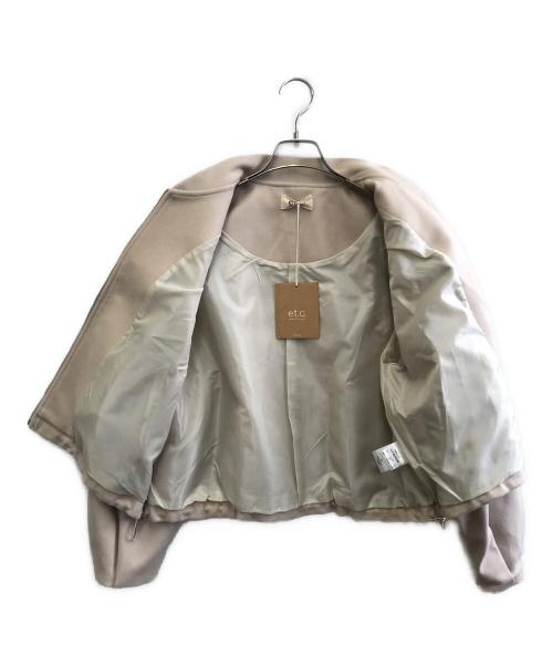 etici（エティチ）etici (エティチ) ブルゾン ベージュ サイズ:Sの古着・服飾アイテム