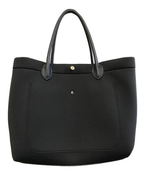 A.D.M.J.（エーディーエムジェイ）A.D.M.J. (エーディーエムジェイ) マジックライトステッチ刺しゅうトート ブラックの古着・服飾アイテム