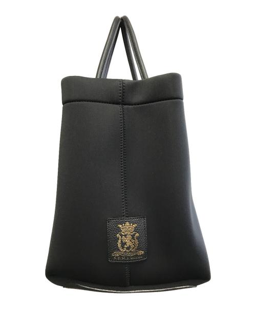 A.D.M.J.（エーディーエムジェイ）A.D.M.J. (エーディーエムジェイ) マジックライトステッチ刺しゅうトート ブラックの古着・服飾アイテム