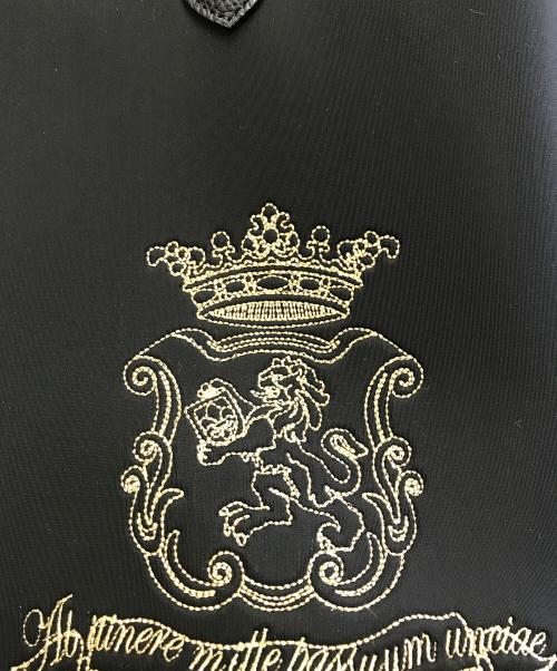 A.D.M.J.（エーディーエムジェイ）A.D.M.J. (エーディーエムジェイ) マジックライトステッチ刺しゅうトート ブラックの古着・服飾アイテム