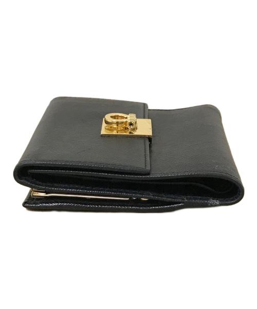 Salvatore Ferragamo（サルヴァトーレ フェラガモ）Salvatore Ferragamo (サルヴァトーレ フェラガモ) 3つ折り財布 ブラックの古着・服飾アイテム