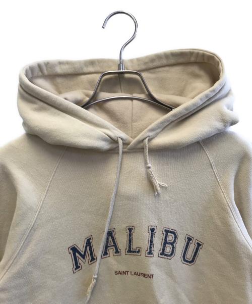Saint Laurent Paris（サンローランパリ）Saint Laurent Paris (サンローランパリ) プルオーバーパーカー ベージュ サイズ:Sの古着・服飾アイテム