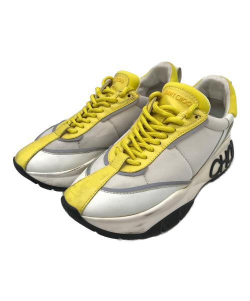 JIMMY CHOO（ジミーチュウ）JIMMY CHOO (ジミーチュウ) スニーカー イエロー×ベージュ サイズ:38の古着・服飾アイテム