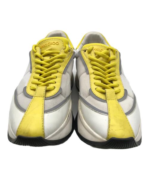 JIMMY CHOO（ジミーチュウ）JIMMY CHOO (ジミーチュウ) スニーカー イエロー×ベージュ サイズ:38の古着・服飾アイテム