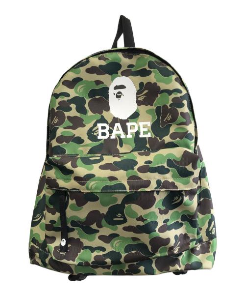A BATHING APE（ア ベイシング エイプ）A BATHING APE (ア ベイシング エイプ) ABC CAMO DAY PACK グリーン 未使用品の古着・服飾アイテム
