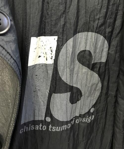 ISSEY MIYAKE（イッセイミヤケ）ISSEY MIYAKE (イッセイミヤケ) ラムレザーコート ブラック サイズ:9の古着・服飾アイテム