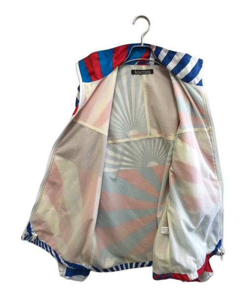 Bohemians（ボヘミアンズ）Bohemians (ボヘミアンズ) ナイロンジャケット レッド×ブルー サイズ:Mの古着・服飾アイテム