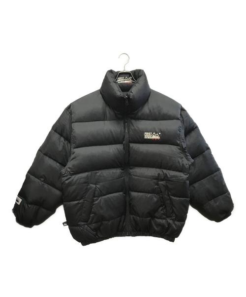 FIRST DOWN（ファーストダウン）FIRST DOWN (ファーストダウン) リバーシブルダウンジャケット ブラック サイズ:Lの古着・服飾アイテム
