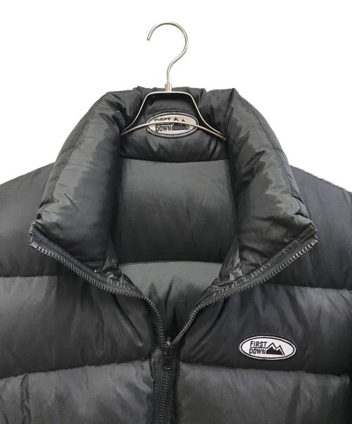 FIRST DOWN（ファーストダウン）FIRST DOWN (ファーストダウン) リバーシブルダウンジャケット ブラック サイズ:Lの古着・服飾アイテム