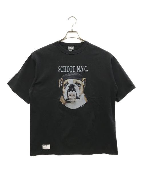 Schott（ショット）Schott (ショット) 半袖カットソー ブラック サイズ:L 未使用品の古着・服飾アイテム