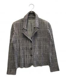 PLEATS PLEASE（プリーツプリーズ）の古着「プリーツジャケット」｜グレー