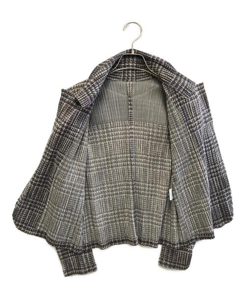 PLEATS PLEASE（プリーツプリーズ）PLEATS PLEASE (プリーツプリーズ) プリーツジャケット グレー サイズ:不明の古着・服飾アイテム