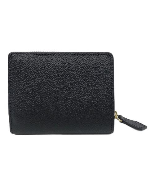 HushTug（ハッシュタグ）hushtug (ハッシュタグ) ピュアシュリンクレザー ミディアムウォレット ブラックの古着・服飾アイテム