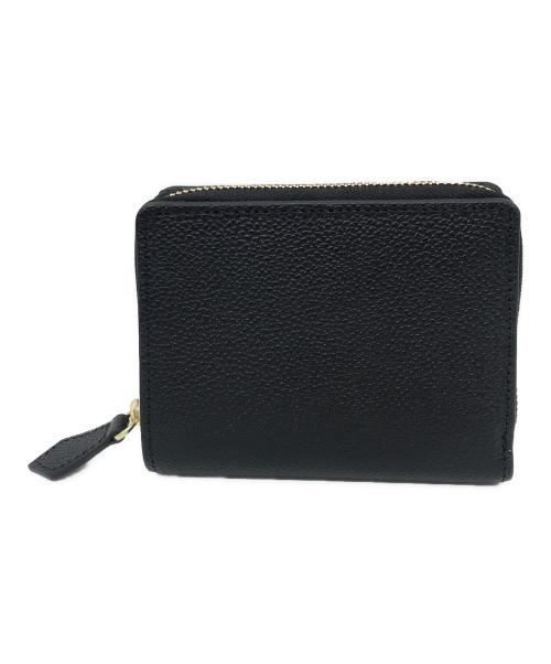 HushTug（ハッシュタグ）hushtug (ハッシュタグ) ピュアシュリンクレザー ミディアムウォレット ブラックの古着・服飾アイテム