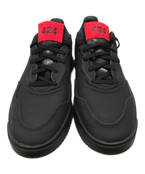 adidas（アディダス）adidas (アディダス) 424 on Fairfax (フォートゥーフォーオンフェアファックス) スニーカー ブラック×レッド サイズ:26の古着・服飾アイテム