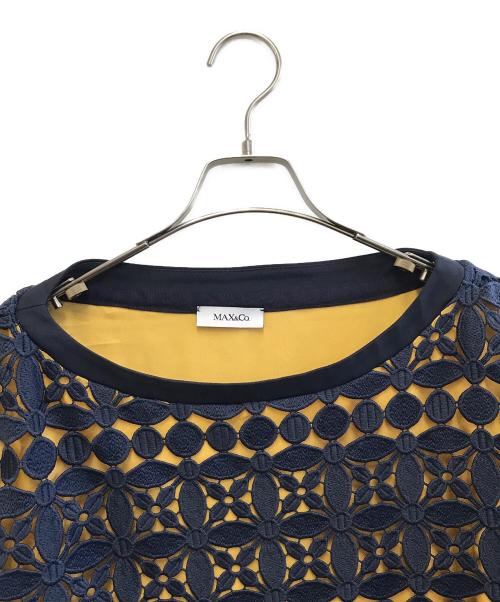 MAX&Co.（マックスアンドコー）MAX&Co. (マックスアンドコー) ワンピース ネイビー サイズ:USA 04の古着・服飾アイテム