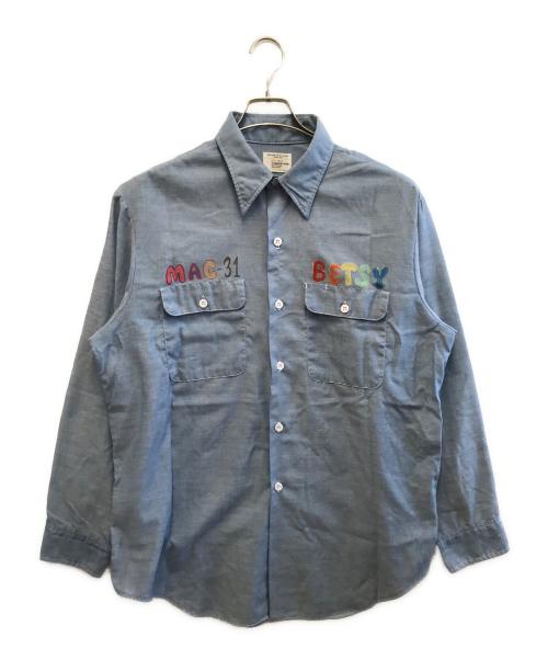 big mac（ビッグマック）BIG MAC (ビッグマック) J.C.PENNY (ジェーシーペニー) シャンブレーシャツ スカイブルー サイズ:不明の古着・服飾アイテム