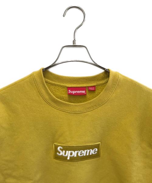 SUPREME（シュプリーム）Supreme (シュプリーム) BOX LOGO クルーネックスウェット イエロー サイズ:Sの古着・服飾アイテム