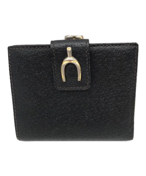 GUCCI（グッチ）GUCCI (グッチ) 2つ折り財布 ブラックの古着・服飾アイテム