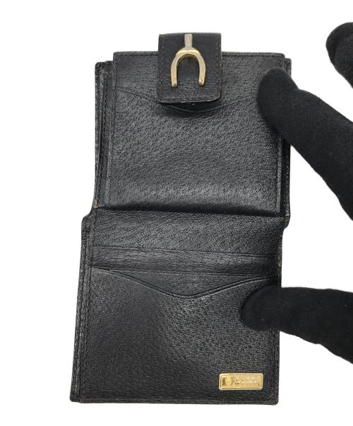 GUCCI（グッチ）GUCCI (グッチ) 2つ折り財布 ブラックの古着・服飾アイテム