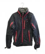 KUSHITANIクシタニ）の古着「ナイロンジャケット」｜ブラック×レッド