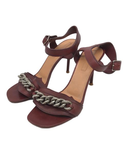 CELINE（セリーヌ）CELINE (セリーヌ) レザーチェーンサンダル ブラウン サイズ:36.5の古着・服飾アイテム