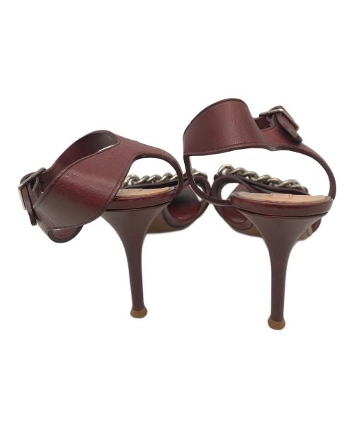 CELINE（セリーヌ）CELINE (セリーヌ) レザーチェーンサンダル ブラウン サイズ:36.5の古着・服飾アイテム