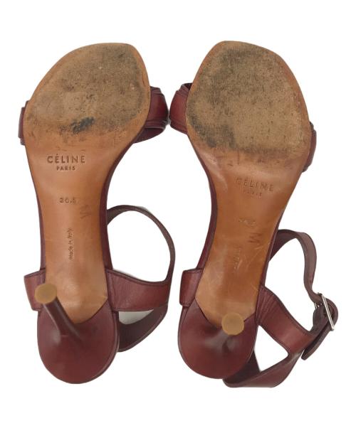 CELINE（セリーヌ）CELINE (セリーヌ) レザーチェーンサンダル ブラウン サイズ:36.5の古着・服飾アイテム