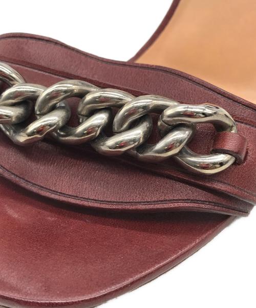 CELINE（セリーヌ）CELINE (セリーヌ) レザーチェーンサンダル ブラウン サイズ:36.5の古着・服飾アイテム