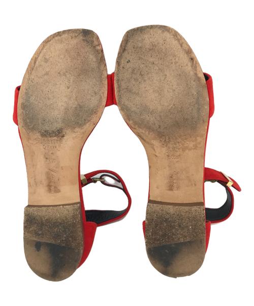 CELINE（セリーヌ）CELINE (セリーヌ) ストラップサンダル レッド サイズ:37.5の古着・服飾アイテム