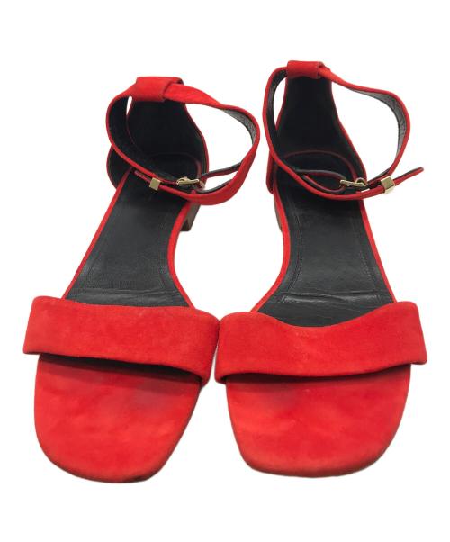 CELINE（セリーヌ）CELINE (セリーヌ) ストラップサンダル レッド サイズ:37.5の古着・服飾アイテム