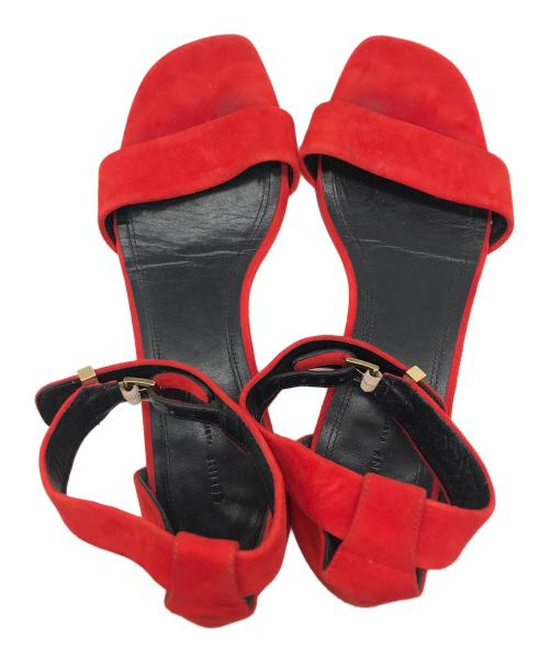 CELINE（セリーヌ）CELINE (セリーヌ) ストラップサンダル レッド サイズ:37.5の古着・服飾アイテム