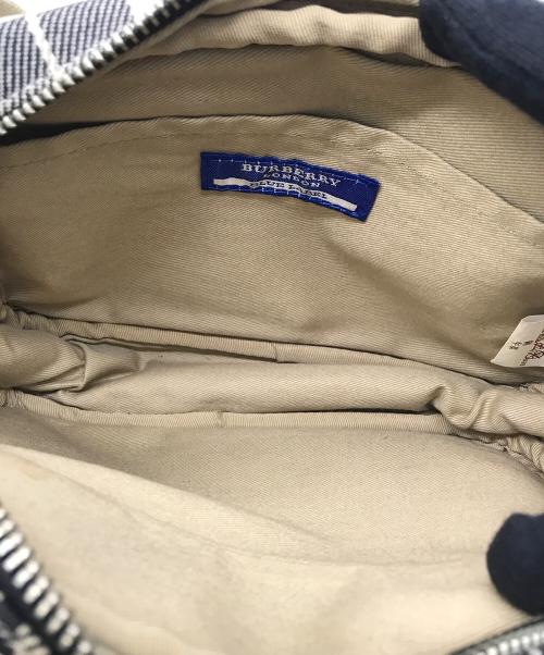 BURBERRY BLUE LABEL（バーバリーロンドンブルーレーベル）BURBERRY BLUE LABEL (バーバリーロンドンブルーレーベル) ウエストバッグ ブラック×ベージュの古着・服飾アイテム