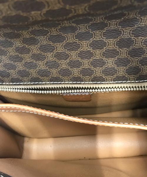 CELINE（セリーヌ）CELINE (セリーヌ) ショルダーバッグ ブラウン×ゴールドの古着・服飾アイテム