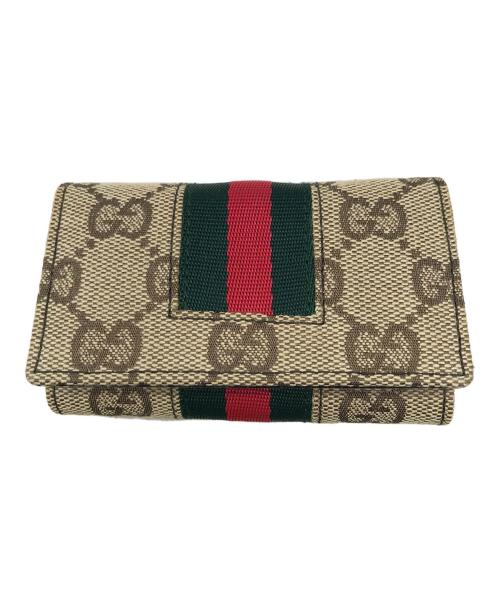 GUCCI（グッチ）GUCCI (グッチ) 6連キーケース ベージュの古着・服飾アイテム
