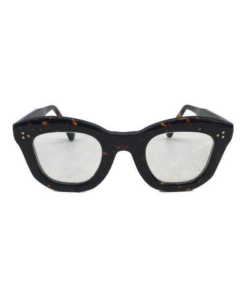 max pittion（マックス ピティオン）max pittion (マックス ピティオン) 伊達眼鏡 ブラウンの古着・服飾アイテム