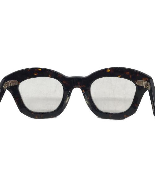 max pittion（マックス ピティオン）max pittion (マックス ピティオン) 伊達眼鏡 ブラウンの古着・服飾アイテム