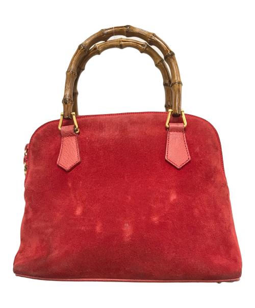 GUCCI（グッチ）GUCCI (グッチ) ハンドバッグ レッドの古着・服飾アイテム