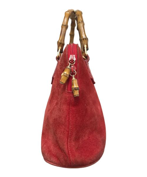 GUCCI（グッチ）GUCCI (グッチ) ハンドバッグ レッドの古着・服飾アイテム