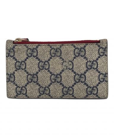 中古・古着通販】GUCCI (グッチ) コインケース ベージュ×レッド