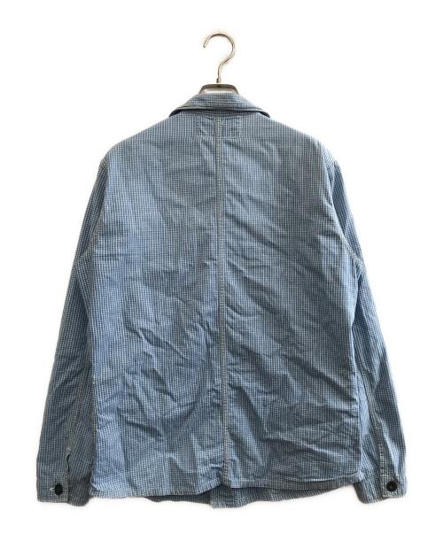 UNION SPECIAL OVERALLS（ユニオンスペシャルオーバーオールズ）UNION SPECIAL OVERALLS (ユニオンスペシャルオーバーオールズ) チェックシャツ ブルー サイズ:36の古着・服飾アイテム
