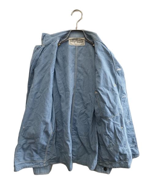 UNION SPECIAL OVERALLS（ユニオンスペシャルオーバーオールズ）UNION SPECIAL OVERALLS (ユニオンスペシャルオーバーオールズ) チェックシャツ ブルー サイズ:36の古着・服飾アイテム