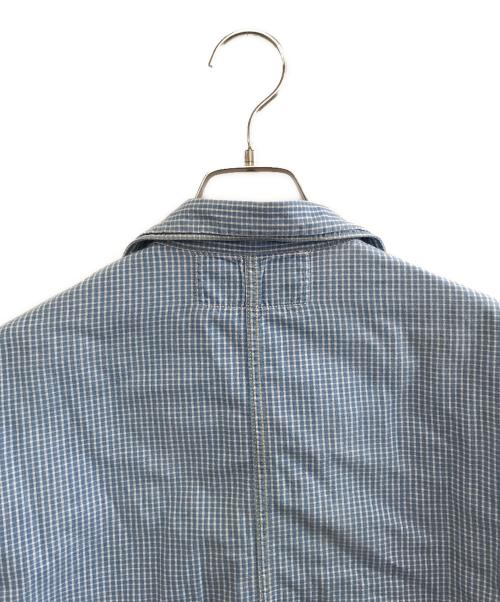 UNION SPECIAL OVERALLS（ユニオンスペシャルオーバーオールズ）UNION SPECIAL OVERALLS (ユニオンスペシャルオーバーオールズ) チェックシャツ ブルー サイズ:36の古着・服飾アイテム