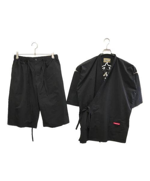 GALFY（ガルフィー）GALFY (ガルフィー) 甚兵衛 ブラック サイズ:Lの古着・服飾アイテム