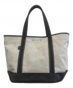 PORTERポーター）の古着「ボーイフレンドトートバッグ」｜グレー×ブラック